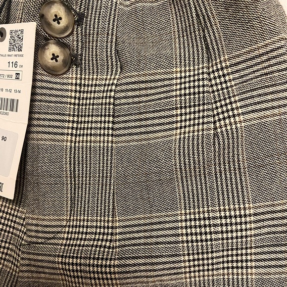 Zara Kids Plaid Pants Size 6 - Picture 3 of 5